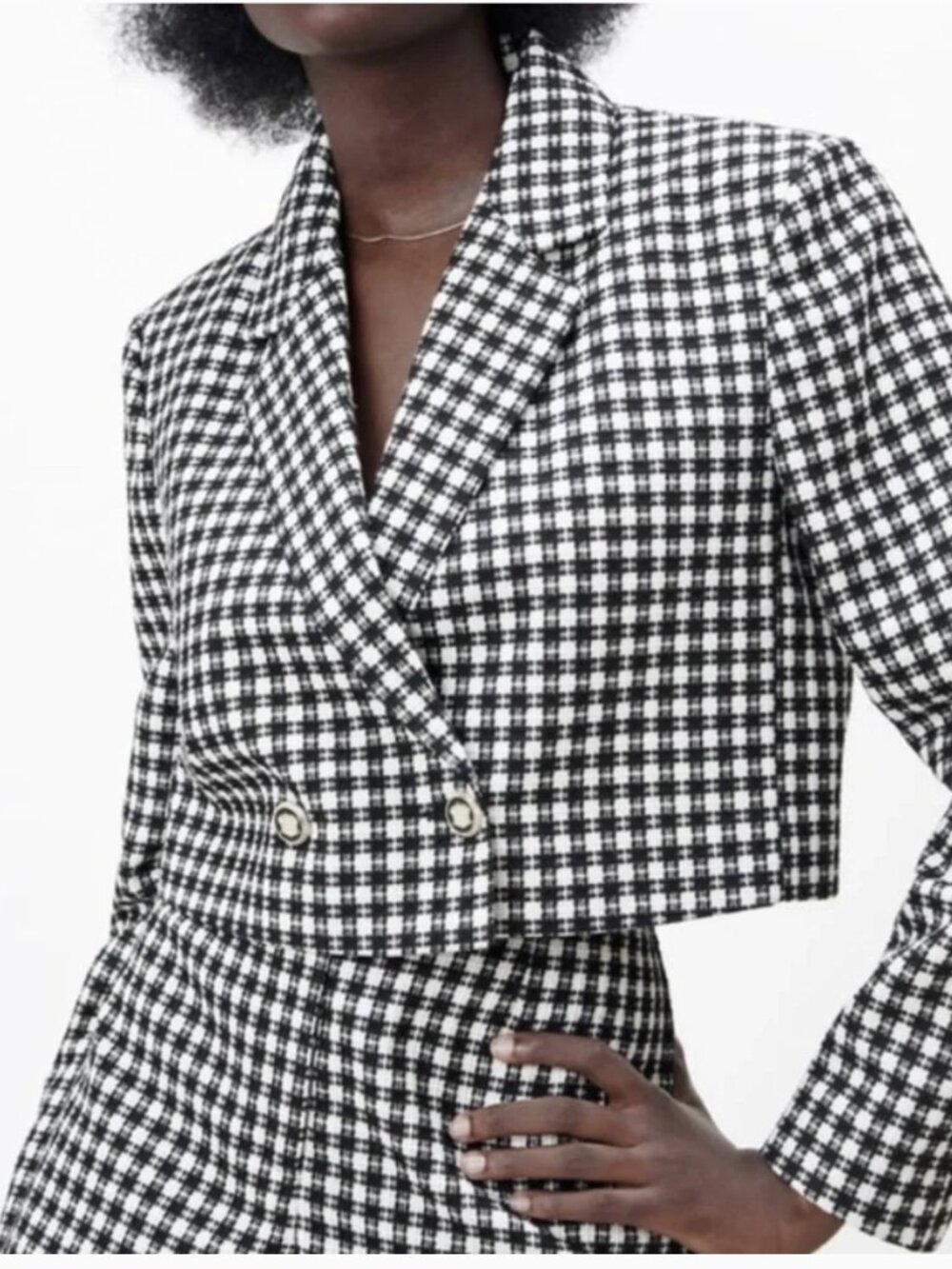 Zara plaid blazer